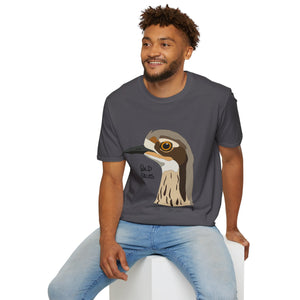 Bush Stone-curlew Head - Unisex Softstyle T-Shirt Printify