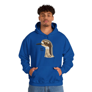 Bush-stone Curlew (head) | Unisex Heavy Blend™ Hooded Sweatshirt Printify