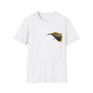 Olive-backed Sunbird - Small design - Unisex Softstyle T-Shirt Printify