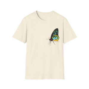 Birdwing Butterfly - Small design - Unisex Softstyle T-Shirt Printify
