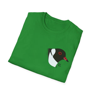 Hooded Plover Head-Small design- Unisex Softstyle T-Shirt Printify
