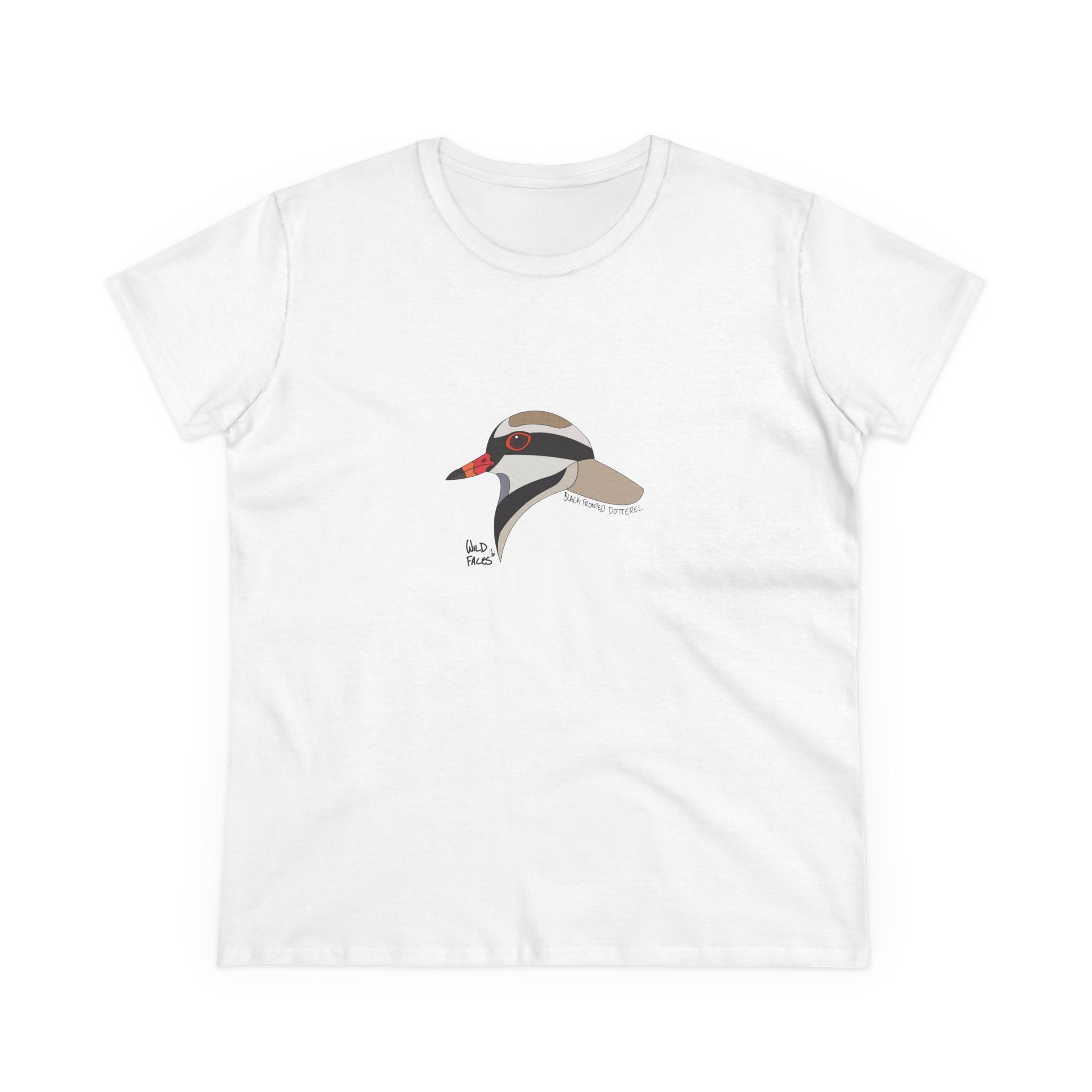 Black-fronted Dotterel - Women's Midweight Cotton Tee Printify