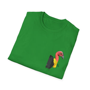 Australian Brush-turkey - Small design - Unisex Softstyle T-Shirt Printify