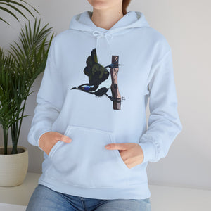 Blue-faced Honeyeater | Unisex Heavy Blend™ Hooded Sweatshirt Printify
