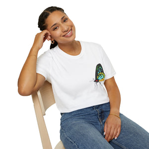 Birdwing Butterfly - Small design - Unisex Softstyle T-Shirt Printify