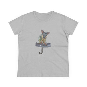 Common Brushtail Possum - Women's Midweight Cotton Tee Printify