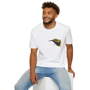 Olive-backed Sunbird - Small design - Unisex Softstyle T-Shirt Printify