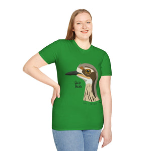 Bush Stone-curlew Head - Unisex Softstyle T-Shirt Printify