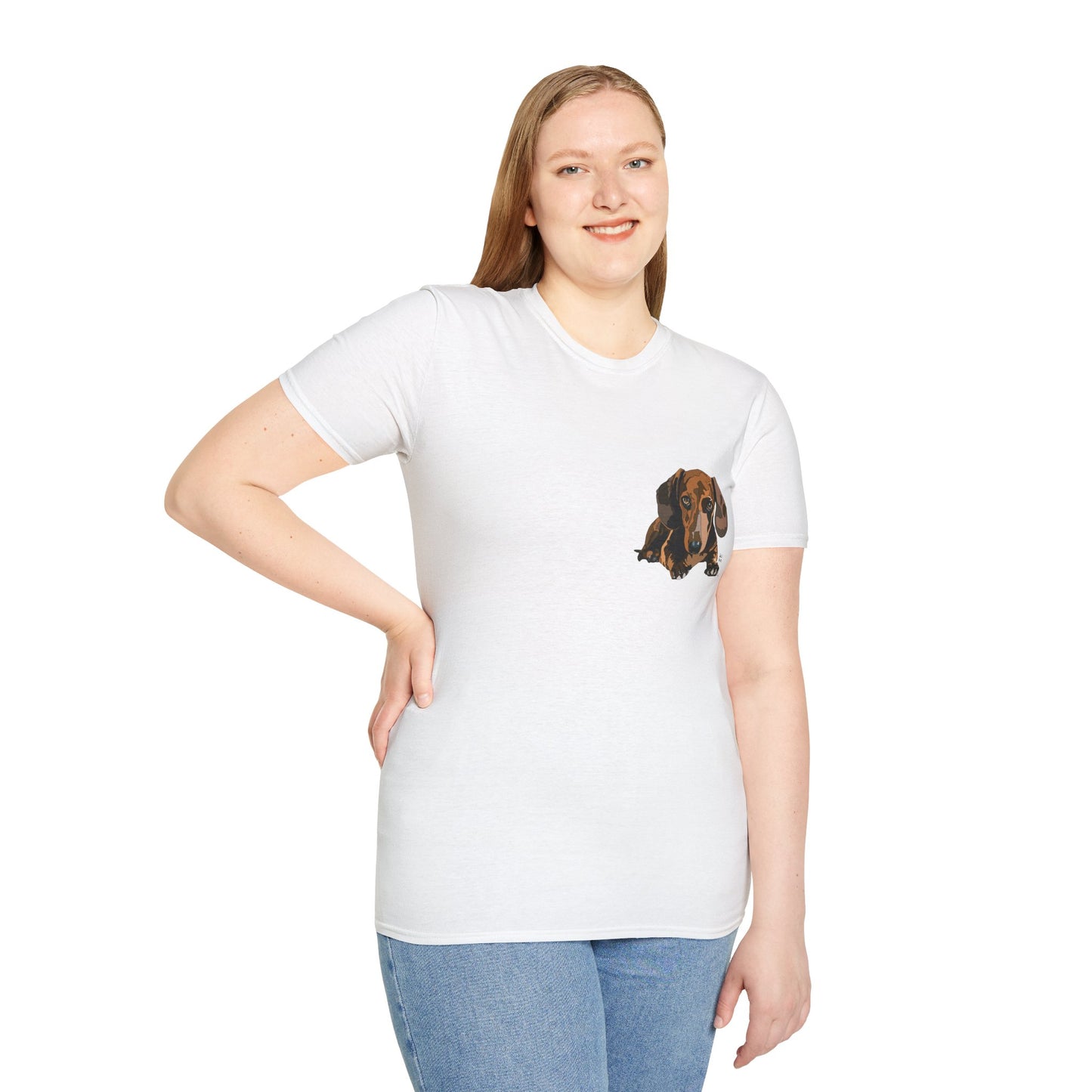 Dachshund (small body) - Unisex Softstyle T-Shirt