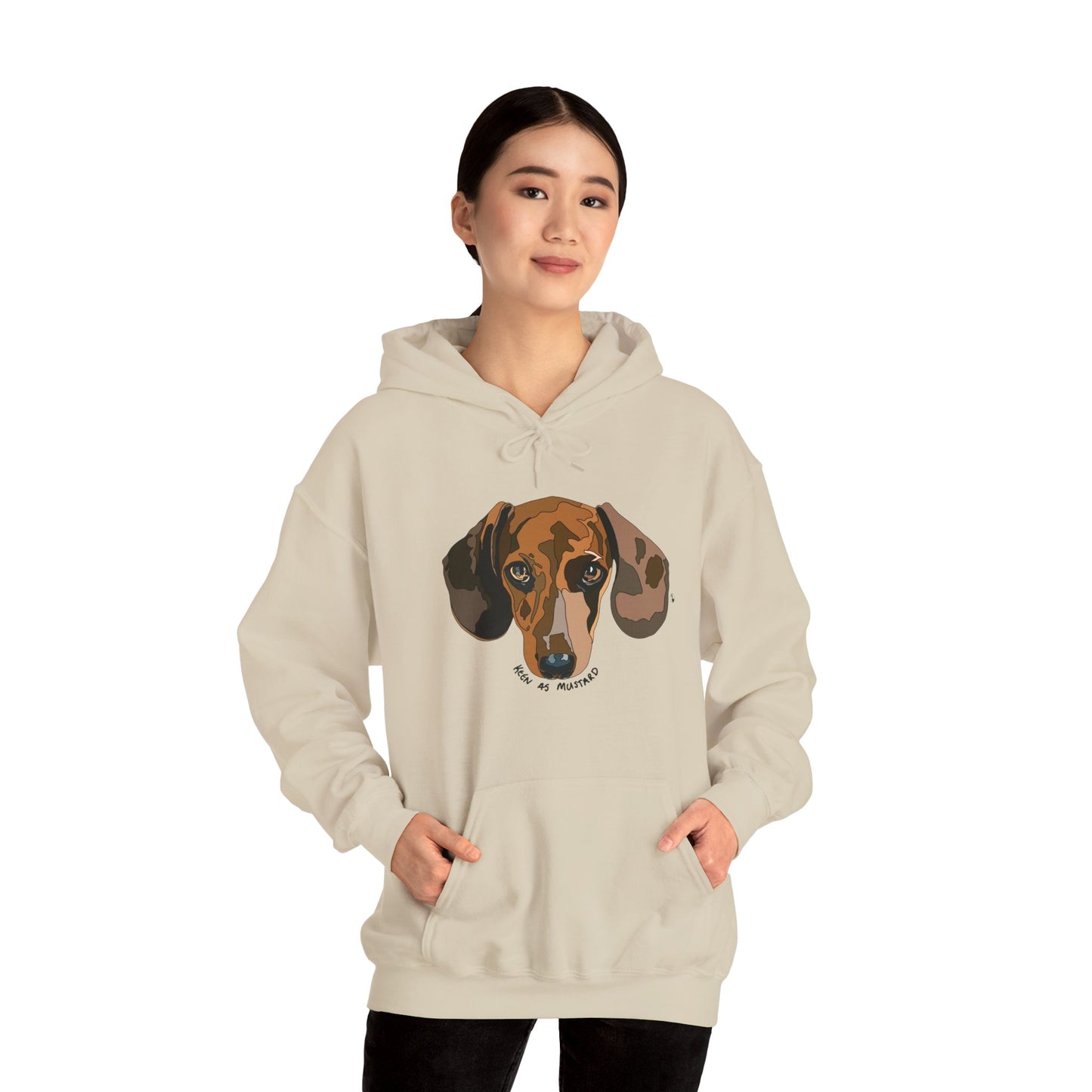 Dachshund (Keen as mustard) | Unisex Heavy Blend™ Hooded Sweatshirt