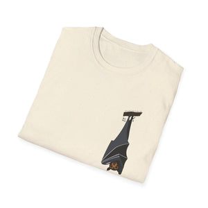 Spectacled Flying Fox - Small design - Unisex Softstyle T-Shirt Printify