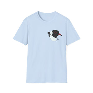 Hooded Plover Head-Small design- Unisex Softstyle T-Shirt Printify