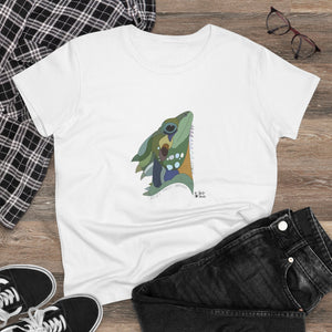 Boyd's Forest Dragon - Women's Midweight Cotton Tee Printify