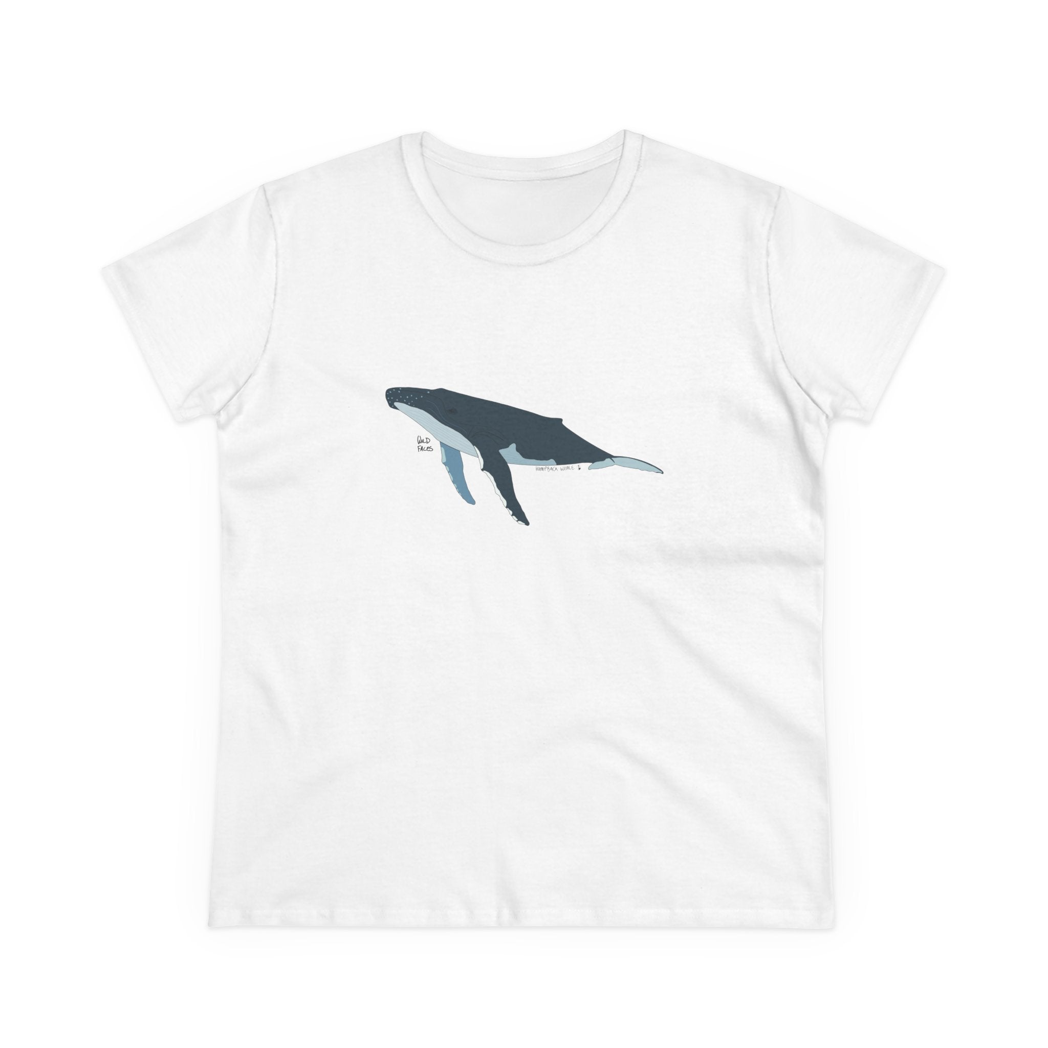 Humpback Whale - Women's Midweight Cotton Tee