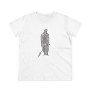 Wedge-tailed Eagle (pastel design) - Women's Midweight Cotton Tee Printify