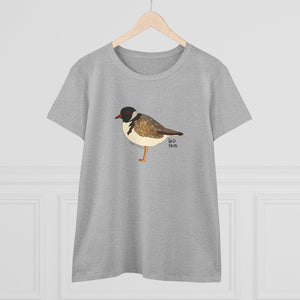 Hooded Plover - Women's Midweight Cotton Tee Printify