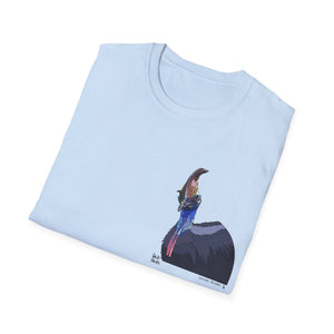 Southern Cassowary - Small design - Unisex Softstyle T-Shirt Printify