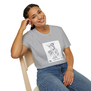 Southern Cassowary with chick - Unisex Softstyle T-Shirt Printify