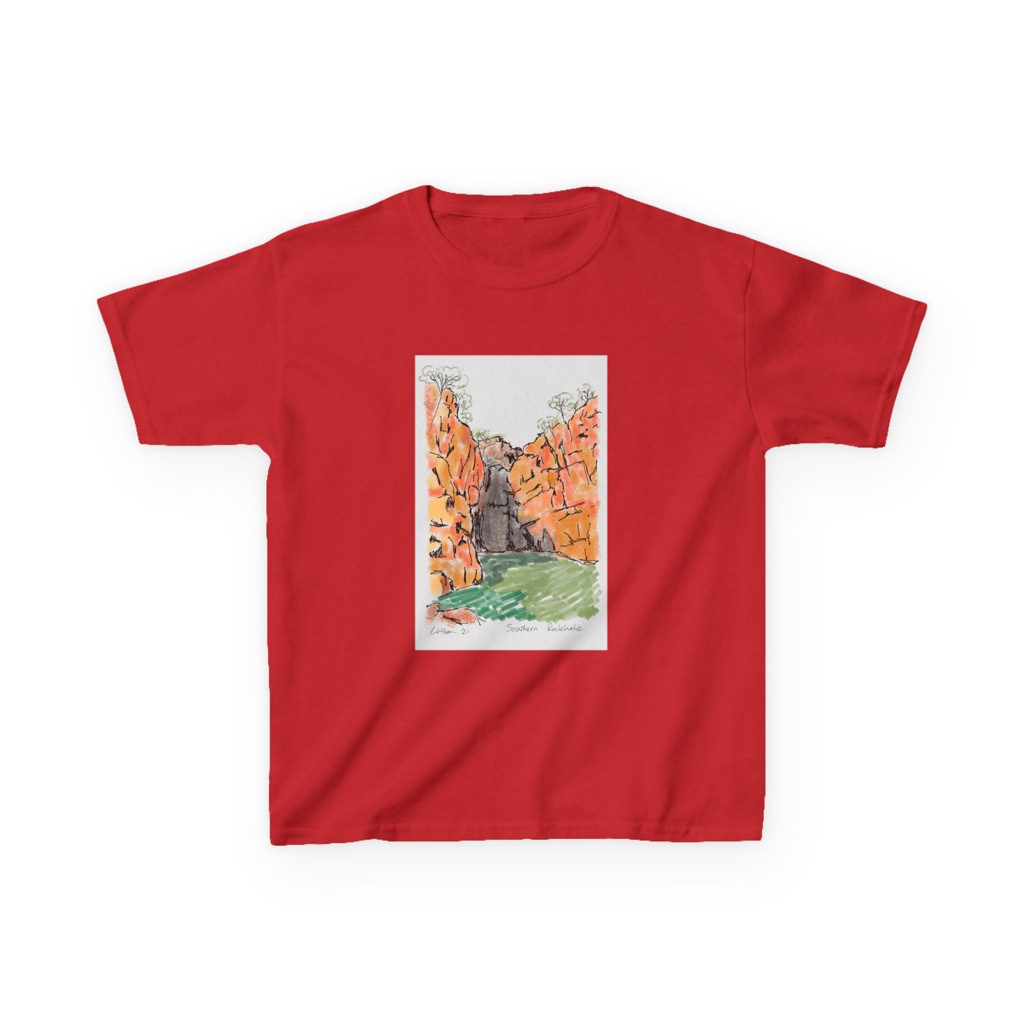 Southern Rockhole, Nitmiluk | Kids Heavy Cotton™ Tee Printify