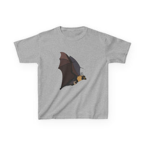 Spectacled Flying Fox (in flight) | Kids Heavy Cotton™ Tee Printify