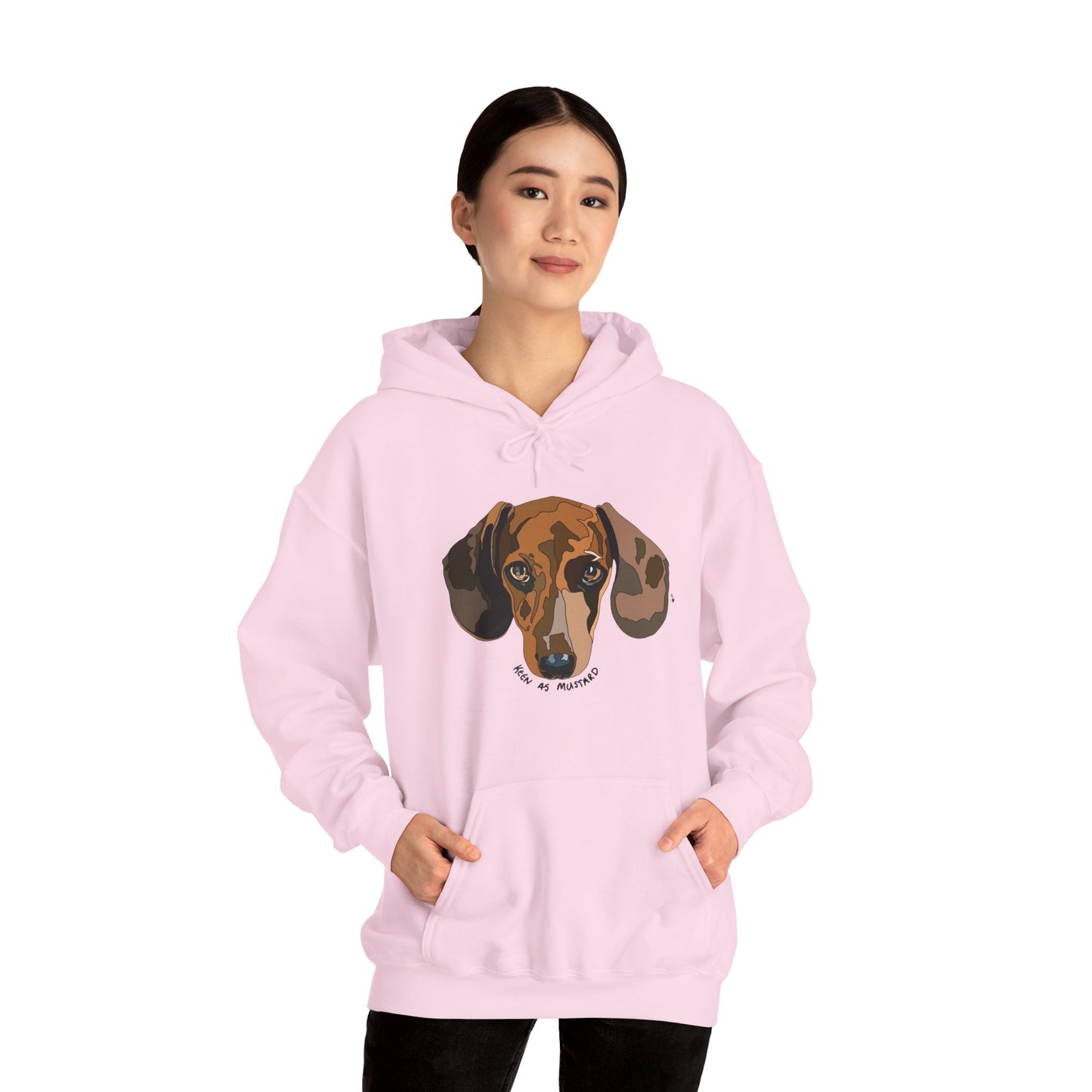 Dachshund (Keen as mustard) | Unisex Heavy Blend™ Hooded Sweatshirt