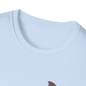 Spectacled Flying Fox (in flight) - Small design - Unisex Softstyle T-Shirt Printify