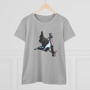 Blue-faced Honeyeater - Women's Midweight Cotton Tee Printify