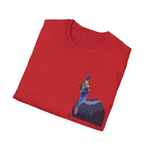 Southern Cassowary - Small design - Unisex Softstyle T-Shirt Printify