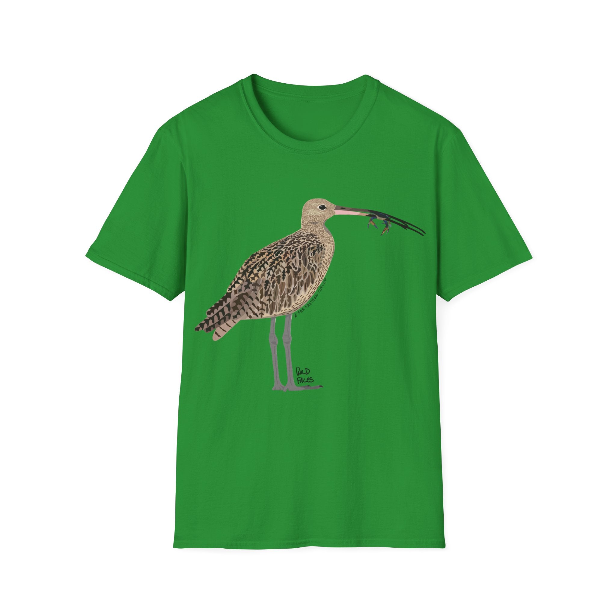 Eastern Curlew (feeding) - Unisex Softstyle T-Shirt