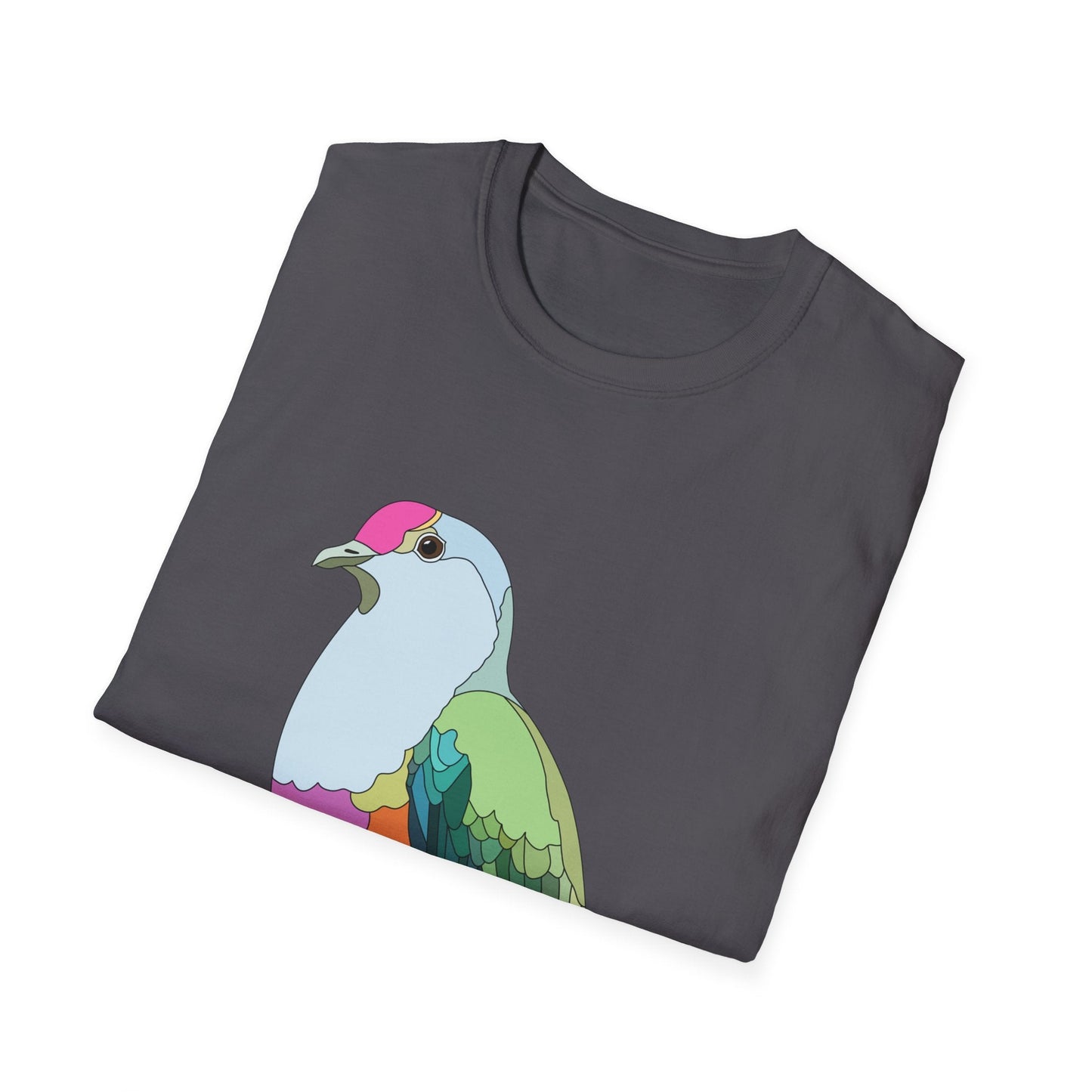 Rose-crowned Fruit Dove - Unisex Softstyle T-Shirt Printify