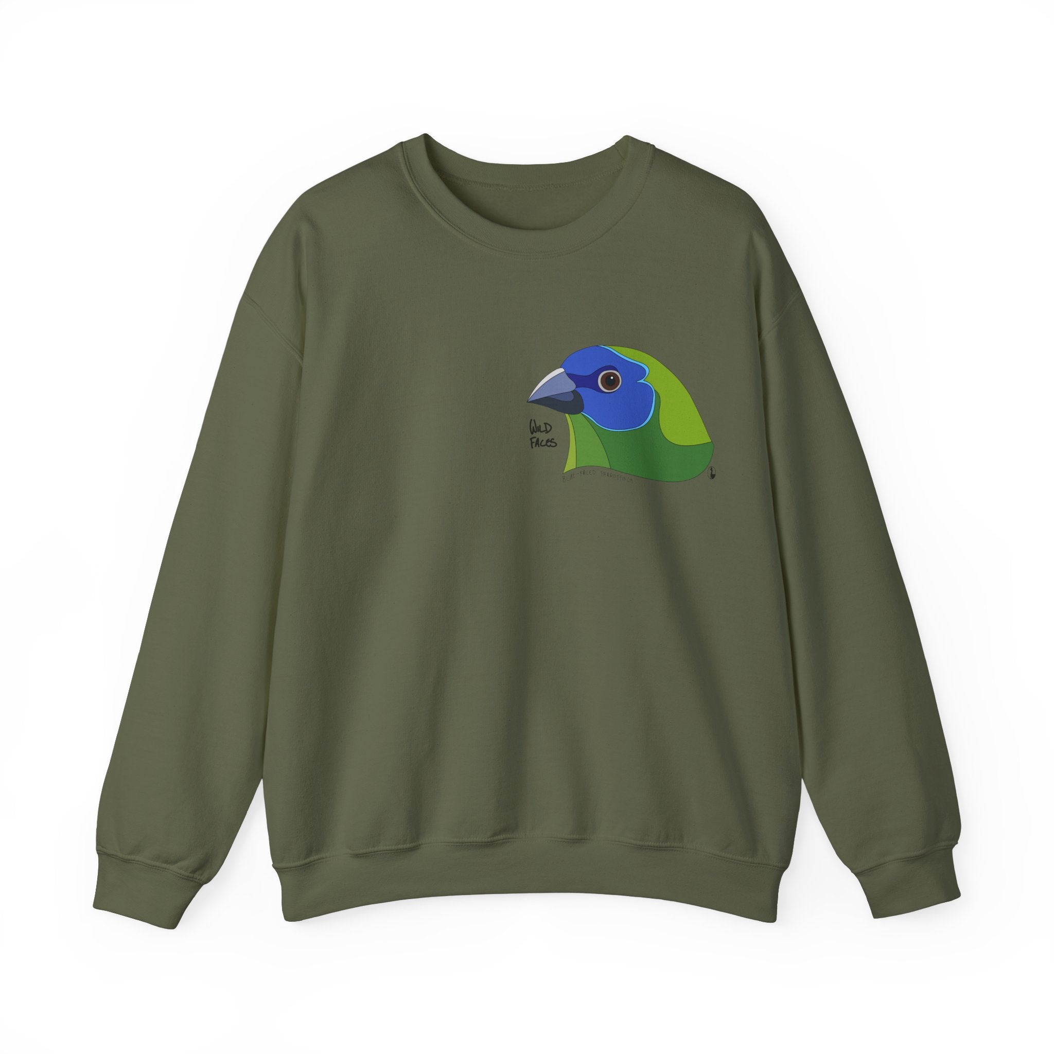 Blue-faced Parrotfinch Sweatshirt | Unisex Heavy Blend™ Crewneck Printify