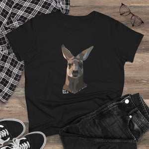 Eastern Grey Kangaroo - Women's Midweight Cotton Tee Printify
