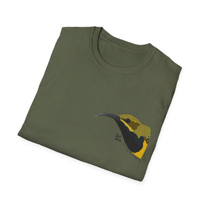 Olive-backed Sunbird - Small design - Unisex Softstyle T-Shirt Printify