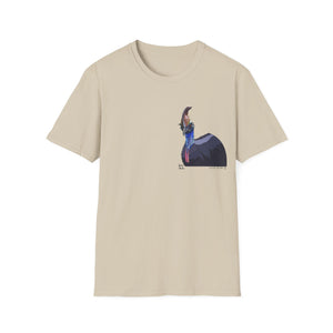 Southern Cassowary - Small design - Unisex Softstyle T-Shirt Printify