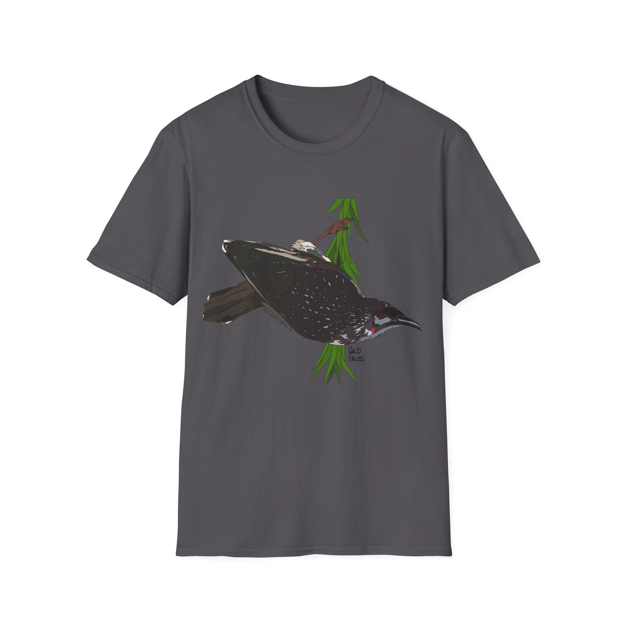 Red Wattlebird - Unisex Softstyle T-Shirt