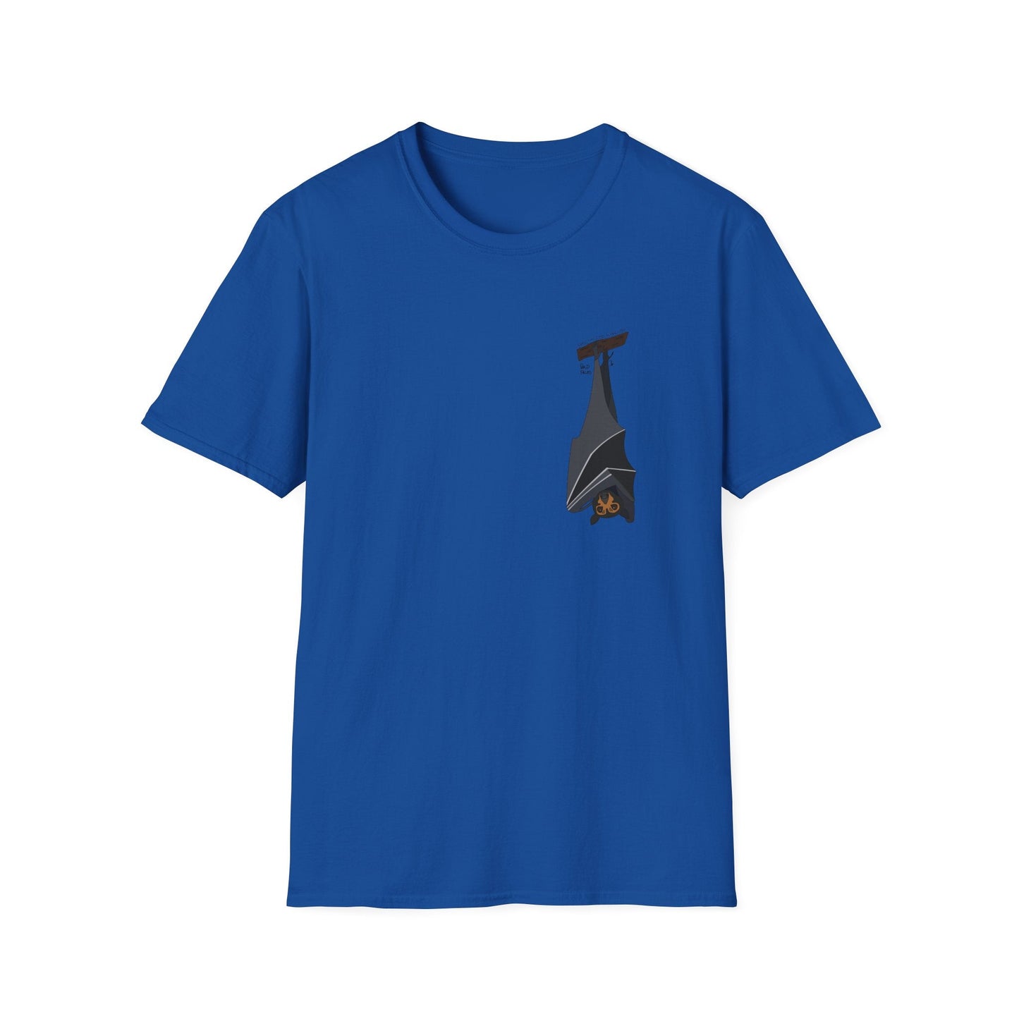 Spectacled Flying Fox - Small design - Unisex Softstyle T-Shirt Printify