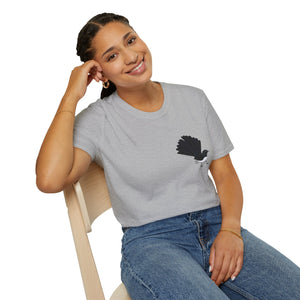 Willy Wagtail - Small design - Unisex Softstyle T-Shirt Printify