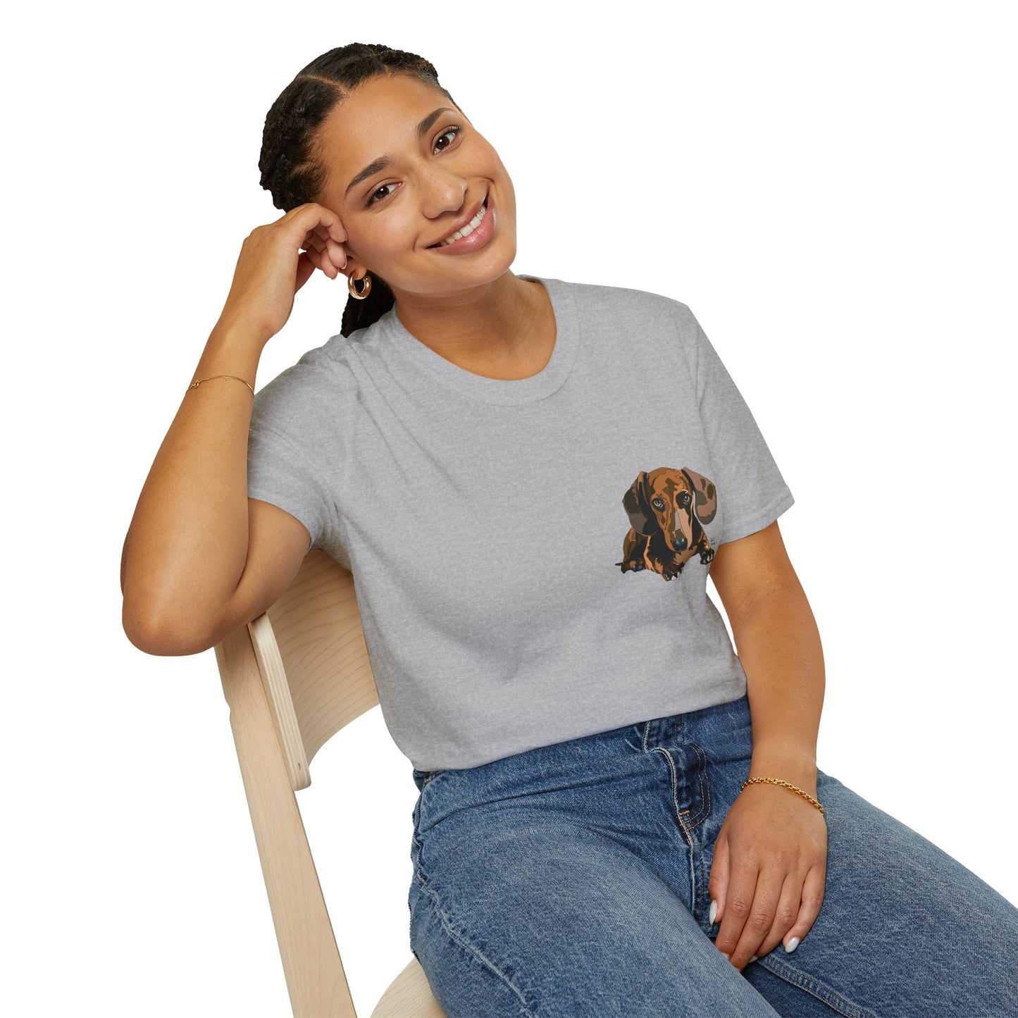 Dachshund (small body) - Unisex Softstyle T-Shirt