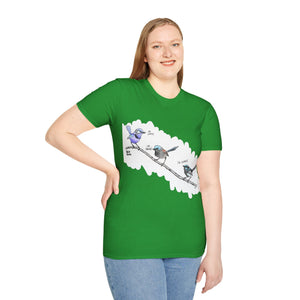 A trio of  Fairy-wrens (spendid, superb and lovely) - Unisex Softstyle T-Shirt Printify