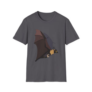 Spectacled Flying Fox (in flight) - Unisex Softstyle T-Shirt Printify