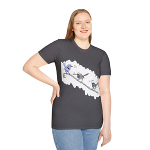 A trio of  Fairy-wrens (spendid, superb and lovely) - Unisex Softstyle T-Shirt Printify