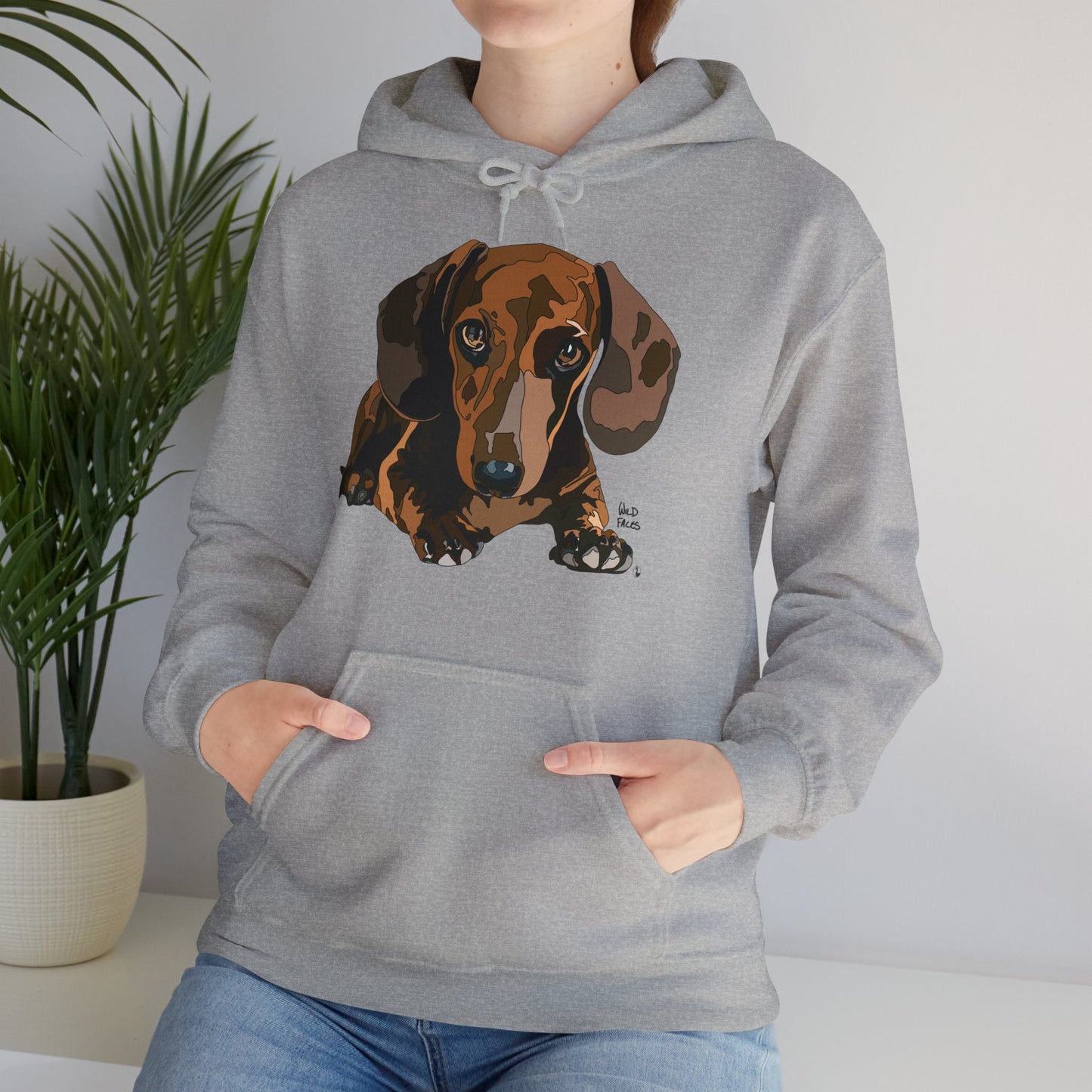 Dachshund (body) | Unisex Heavy Blend™ Hooded Sweatshirt