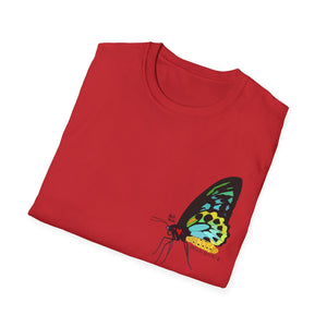Birdwing Butterfly - Small design - Unisex Softstyle T-Shirt Printify