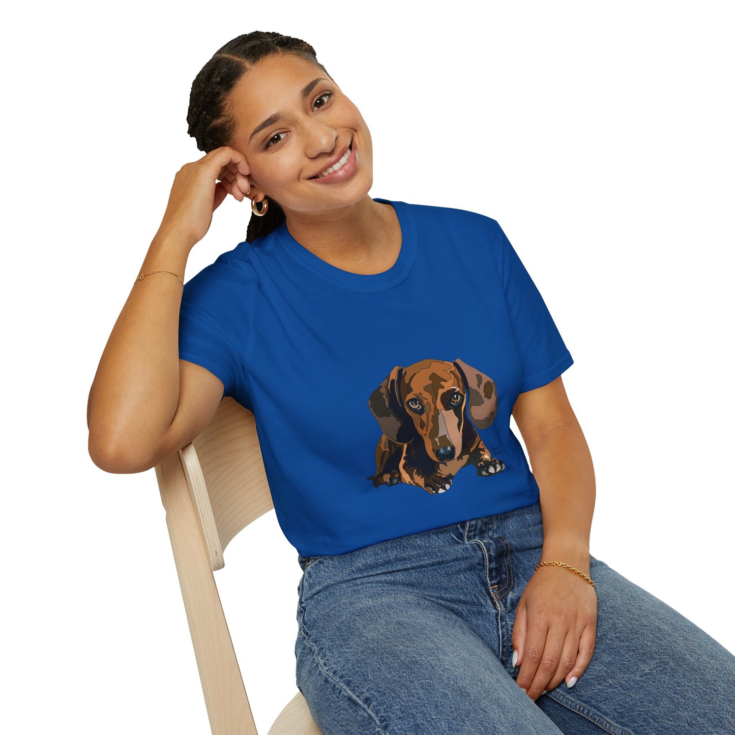 Dachshund (body) - Unisex Softstyle T-Shirt