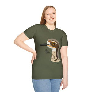 Bush Stone-curlew Head - Unisex Softstyle T-Shirt Printify