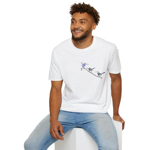 A trio of  Fairy-wrens (spendid, superb and lovely) - Small design - Unisex Softstyle T-Shirt Printify