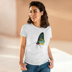 Birdwing Butterfly - Women's Midweight Cotton Tee Printify