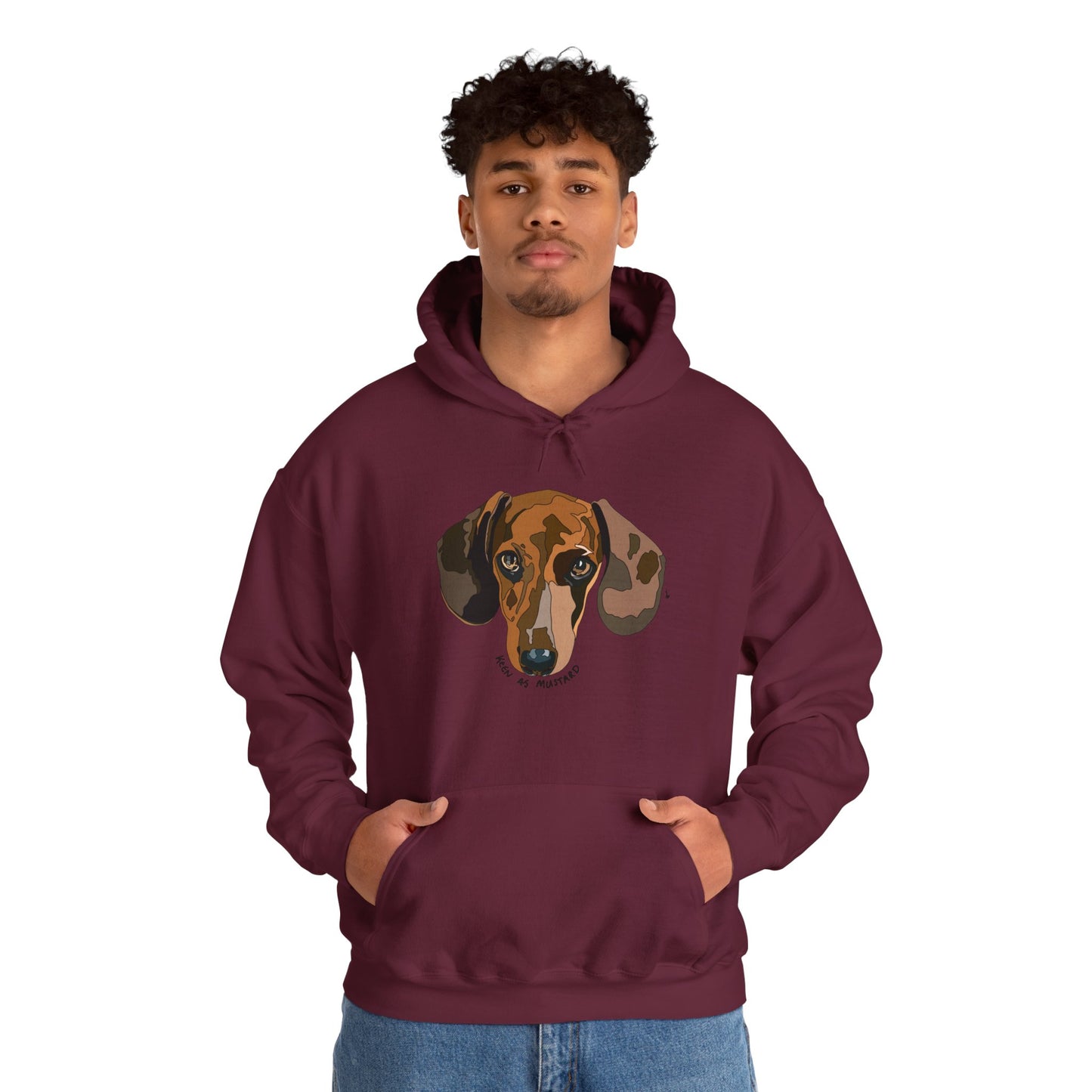 Dachshund (Keen as mustard) | Unisex Heavy Blend™ Hooded Sweatshirt