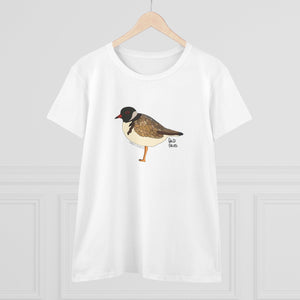 Hooded Plover - Women's Midweight Cotton Tee Printify
