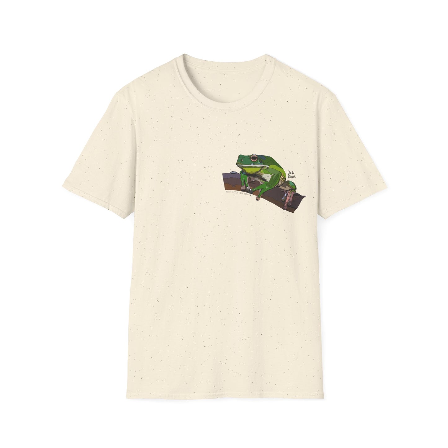 White-lipped Tree Frog - Small design - Unisex Softstyle T-Shirt